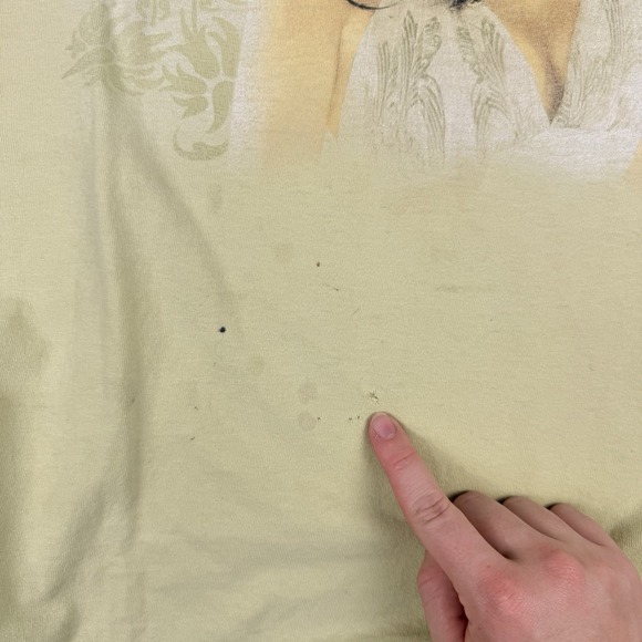 Sarah Evans Shirt Mens Large Yellow 2008 The Greatest Cities Tour Music Band - Picture 6 of 12